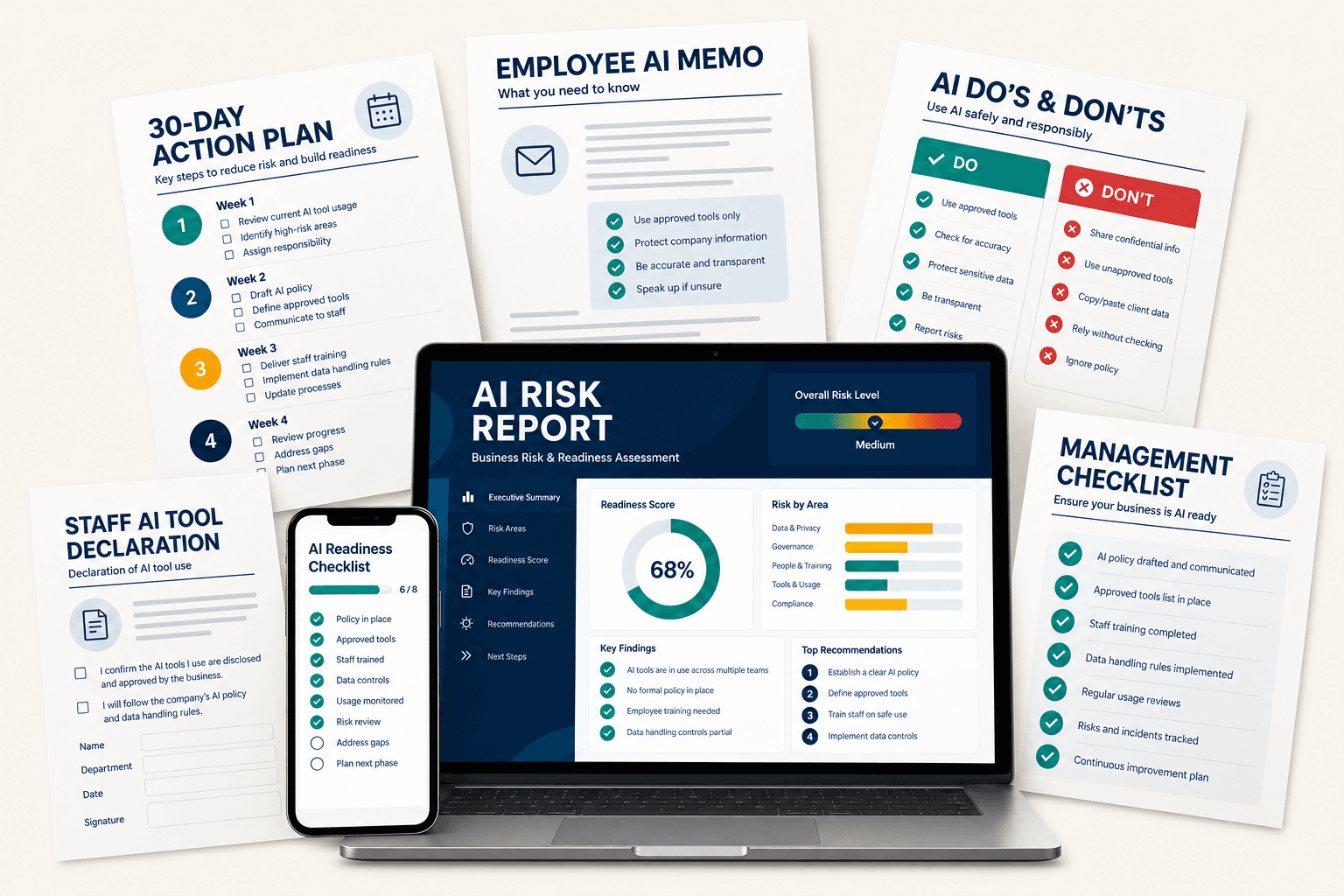 AI Risk Report and complete practical action pack